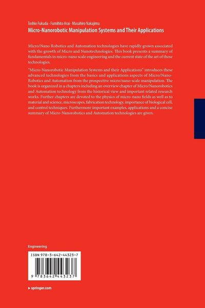 Produktbild: Micro-Nanorobotic Manipulation Systems and Their Applications
