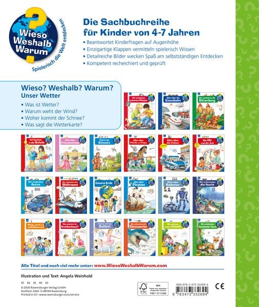 Produktbild: Wieso? Weshalb? Warum?, Band 10 - Unser Wetter