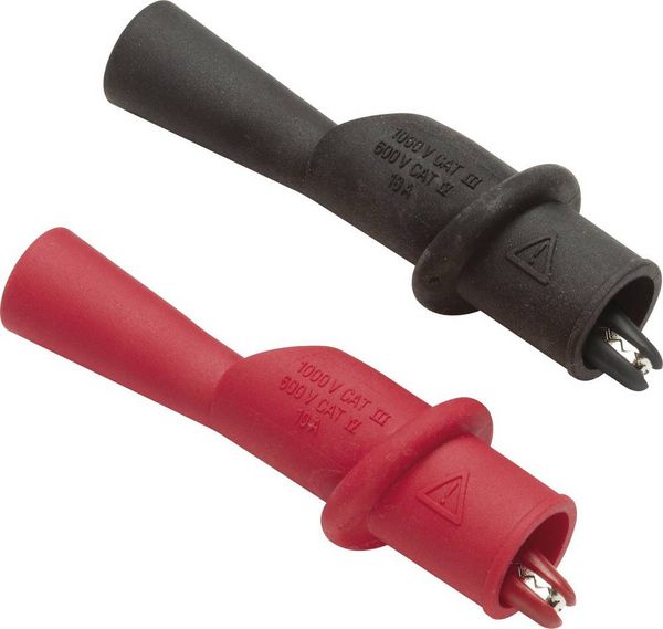 Produktbild: Fluke AC175 Sicherheits-Abgreifklemmen-Set Buchse 2 mm CAT IV 600 V, CAT III 1000 V Rot, Schwarz