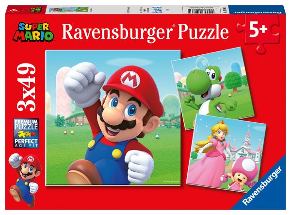 Puzzle Ravensburger Super Mario 3 X 49 Teile