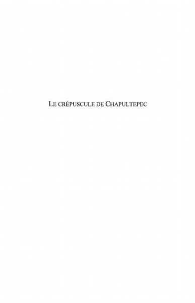 Produktbild: Crepuscule de chapultepec
