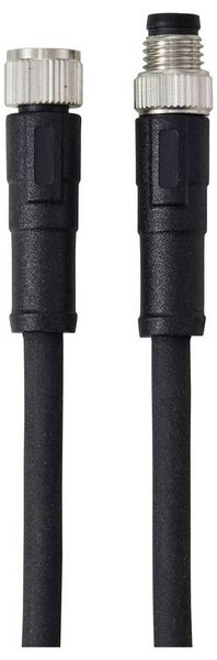 Produktbild: TRU COMPONENTS TC-13752004 Anschlussleitung M8 x 1 Stecker, gerade, Buchse, gerade 5 m Polzahl Sensoren: 4 1 St.
