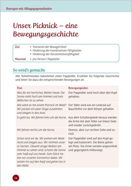 Produktbild: Bewegen mit Alltagsgegenst&auml;nden