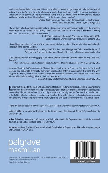 Produktbild: Law and Tradition in Classical Islamic Thought