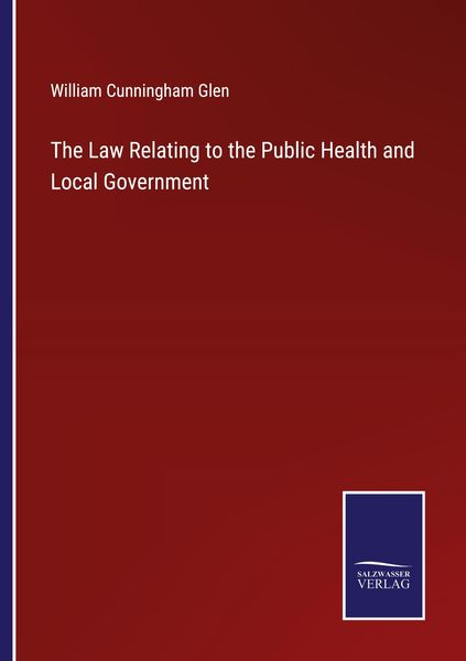 Produktbild: The Law Relating to the Public Health and Local Government