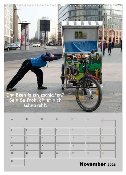 Produktbild: Berliner Stra&szlig;enfoto Kalender 2026 (Wandkalender 2026 DIN A2 hoch), CALVENDO Monatskalender