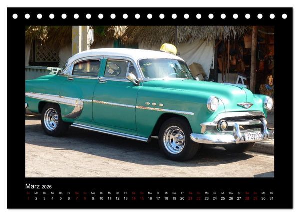 Produktbild: Retro Cars (Tischkalender 2026 DIN A5 quer), CALVENDO Monatskalender
