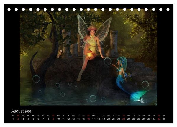 Produktbild: Elfenlichter (Tischkalender 2026 DIN A5 quer), CALVENDO Monatskalender