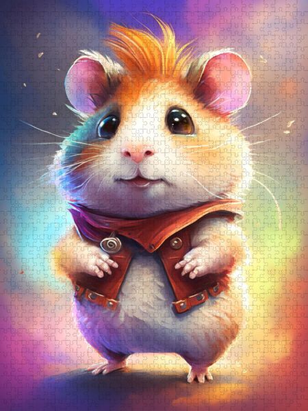 Produktbild: CALVENDO Puzzle Ein Hamster auf Abenteuer | 1000 Teile Lege-Gr&ouml;&szlig;e 64x48cm Foto-Puzzle f&uuml;r gl&uuml;ckliche Stunden