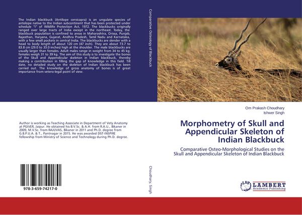 Produktbild: Morphometry of Skull and Appendicular Skeleton of Indian Blackbuck