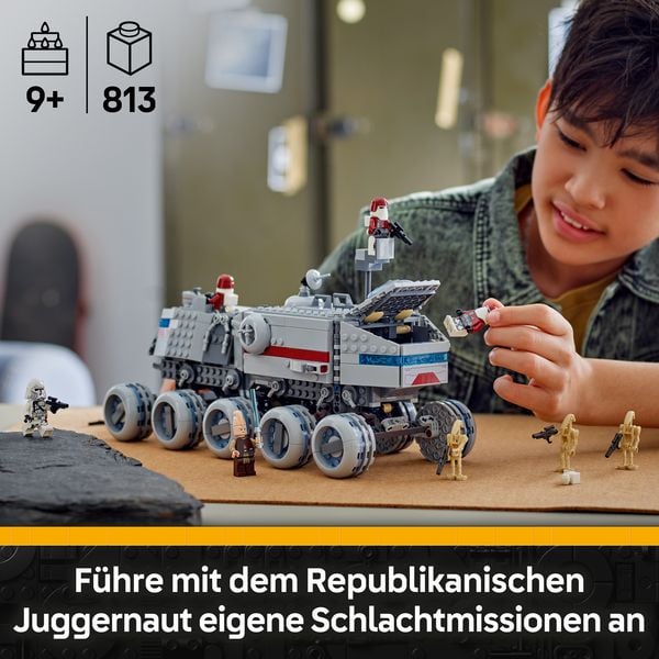 Produktbild: LEGO Star Wars 75413 Republikanischer Juggernaut, Lichtschwert, Fahrzeug