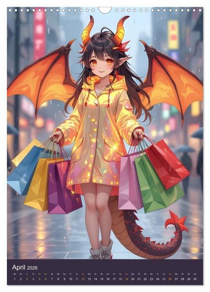 Produktbild: Willkommen bei den Dragonas (Wandkalender 2026 DIN A3 hoch), CALVENDO Monatskalender