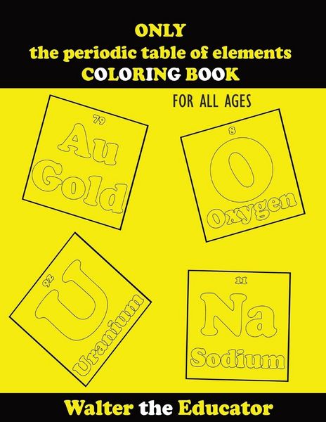 Produktbild: ONLY the periodic table of elements COLORING BOOK