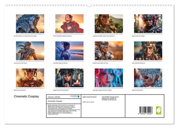 Produktbild: Cinematic Cosplay (hochwertiger Premium Wandkalender 2027 DIN A2 quer), Kunstdruck in Hochglanz