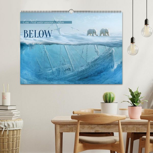 Produktbild: Below (Wandkalender 2027 DIN A2 quer), CALVENDO Monatskalender