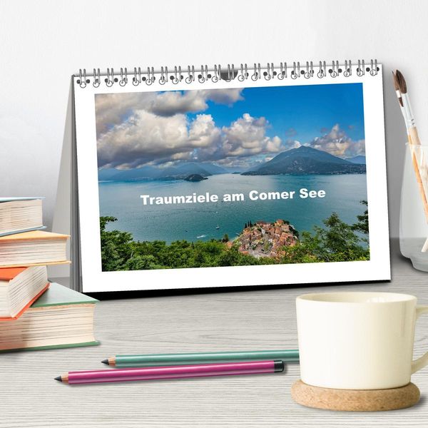 Produktbild: Traumziele am Comer See (Tischkalender 2026 DIN A5 quer), CALVENDO Monatskalender
