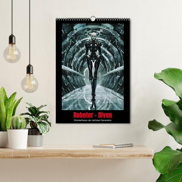 Produktbild: Roboter - Diven (Wandkalender 2026 DIN A3 hoch), CALVENDO Monatskalender