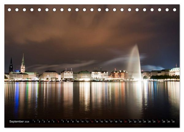 Produktbild: Hamburg - Alster (Tischkalender 2026 DIN A5 quer), CALVENDO Monatskalender