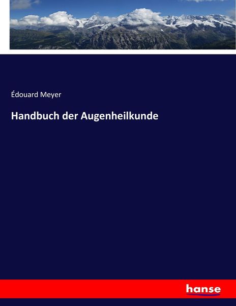 Produktbild: Handbuch der Augenheilkunde