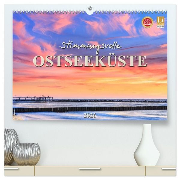 Produktbild: Stimmungsvolle Ostseek&uuml;ste 2026 (hochwertiger Premium Wandkalender 2026 DIN A2 quer), Kunstdruck in Hochglanz
