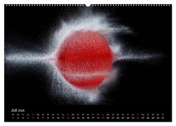 Produktbild: Ballistik Highspeed Fotos (hochwertiger Premium Wandkalender 2026 DIN A2 quer), Kunstdruck in Hochglanz