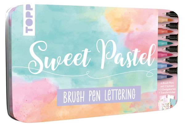 Produktbild: Brush Pen Lettering Designdose Sweet Pastel