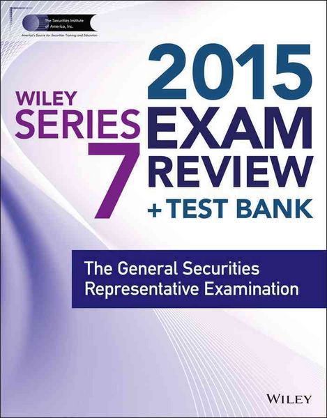 Produktbild: Wiley Series 7 Exam Review 2015 + Test Bank
