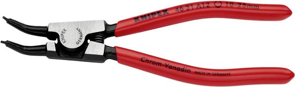 Knipex 46 31 A12 Seegeringzange Passend für (Seegeringzangen) Außenringe 10-25 mm Spitzenform (Details) abgewinkelt 45°