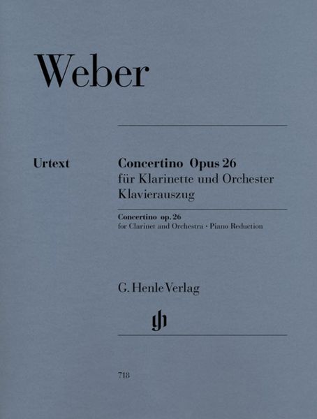 Carl Maria von Weber - Concertino op. 26 für Klarinette und Orchester