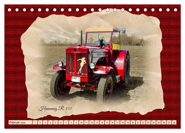 Produktbild: Hanomag Schlepper (Tischkalender 2026 DIN A5 quer), CALVENDO Monatskalender