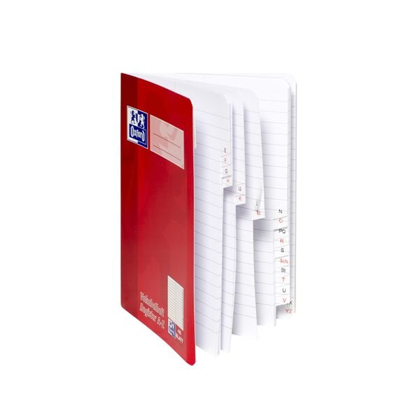 Produktbild: OXFORD Vokabelheft mit Register A5, 48 Blatt, mit Register A-Z, 90 g/m&sup2;
