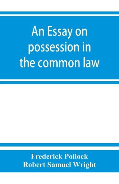 Produktbild: An essay on possession in the common law