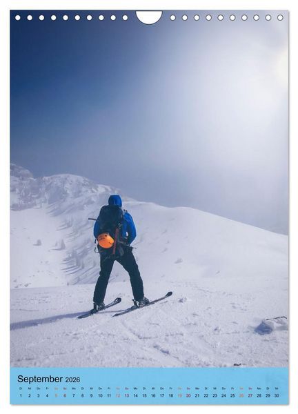 Produktbild: Endlich wieder Skifahren (Wandkalender 2026 DIN A4 hoch), CALVENDO Monatskalender