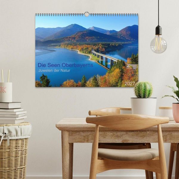 Produktbild: Die Seen Oberbayerns Juwelen der Natur (Wandkalender 2027 DIN A3 quer), CALVENDO Monatskalender