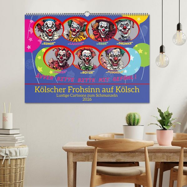 Produktbild: K&ouml;lscher Frohsinn auf K&ouml;lsch (Wandkalender 2026 DIN A2 quer), CALVENDO Monatskalender