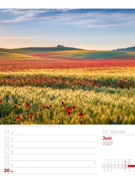 Produktbild: Malerisches Deutschland Wochenplaner Kalender 2027