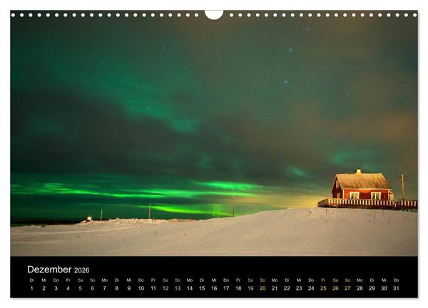 Produktbild: Magische N&auml;chte - POLARLICHT (Wandkalender 2026 DIN A3 quer), CALVENDO Monatskalender