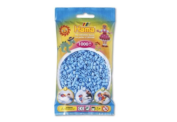 Hama Perlen pastell blau, 1000 Stück
