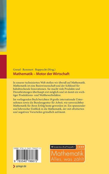 Produktbild: Mathematik - Motor der Wirtschaft