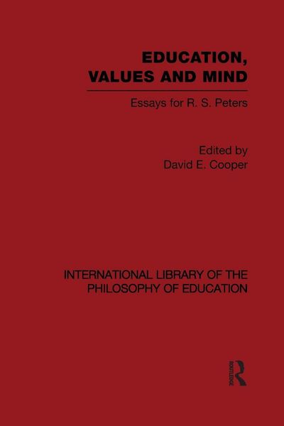 Produktbild: Education, Values and Mind (International Library of the Philosophy of Education Volume 6)