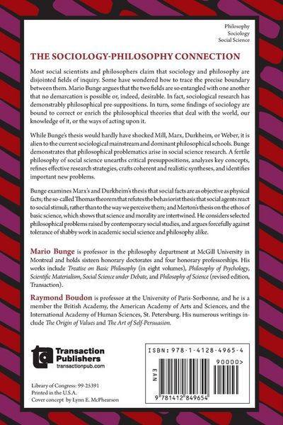 Produktbild: The Sociology-Philosophy Connection