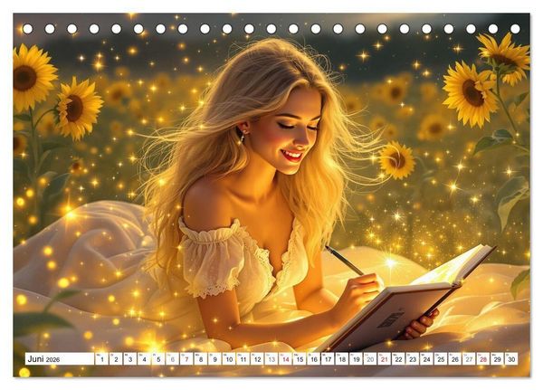 Produktbild: Lichtgefl&uuml;ster (Tischkalender 2026 DIN A5 quer), CALVENDO Monatskalender