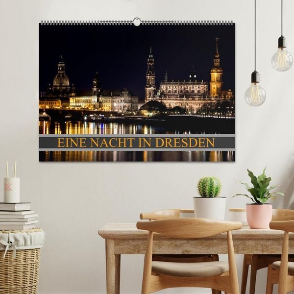 Produktbild: Eine Nacht in Dresden (Wandkalender 2026 DIN A2 quer), CALVENDO Monatskalender
