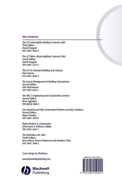 Produktbild: The Jct Design and Build Contract 2005