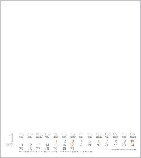 Produktbild: Foto-Malen-Basteln Bastelkalender wei&szlig; 2027
