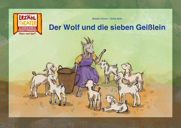 Der Wolf und die sieben Geißlein / Kamishibai Bildkarten, von Brüder Grimm, Hase und Igel Verlag