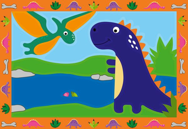 Produktbild: CreArt, Malen nach Zahlen Junior - Land der Dinosaurier