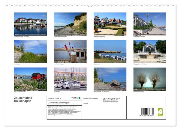 Produktbild: Zauberhaftes Boltenhagen (hochwertiger Premium Wandkalender 2026 DIN A2 quer), Kunstdruck in Hochglanz