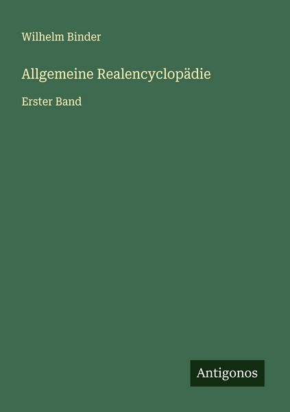 Produktbild: Allgemeine Realencyclop&auml;die