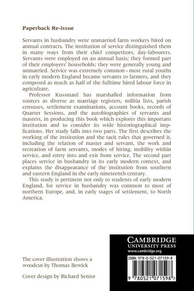 Produktbild: Servants in Husbandry in Early Modern England